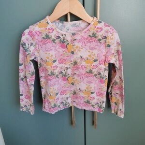 Next Pink and Yellow Floral Long Sleeve Kids Top